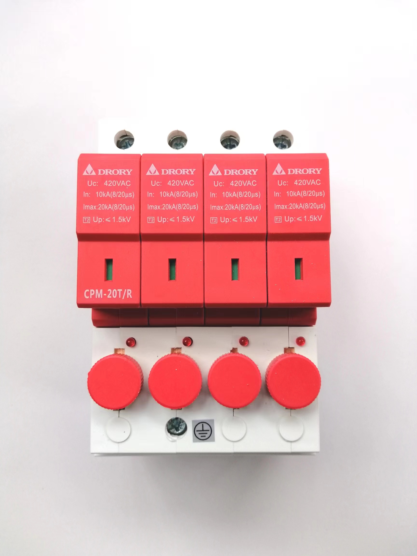CPM-20T/R、40T/R、65T/R、80T/R、 4P 電涌保護器、熔斷組合一體式浪涌保護器，中力防雷器