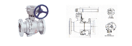 Q341F蝸輪浮動(dòng)球閥
