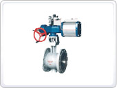 氣動(dòng)V型活塞式調(diào)節(jié)球閥